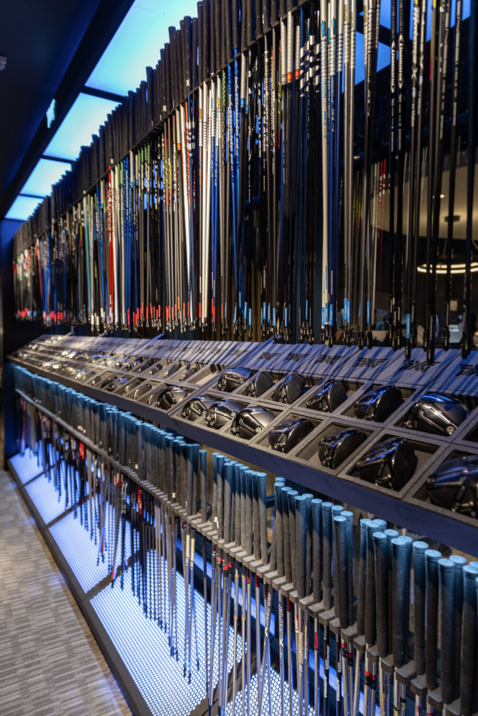 Large selection of golf club components at PXG fitting