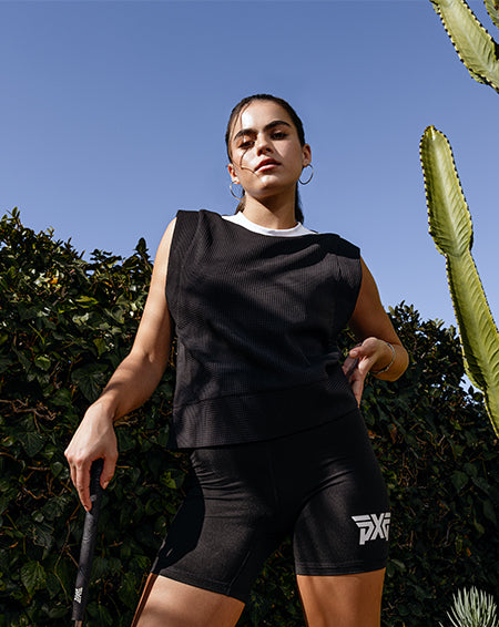 ☆PXG GOLF☆ ロゴポイントスカート ☆PXG GOLF☆ ロゴポイントスカート Women's Logo Striped A-Line