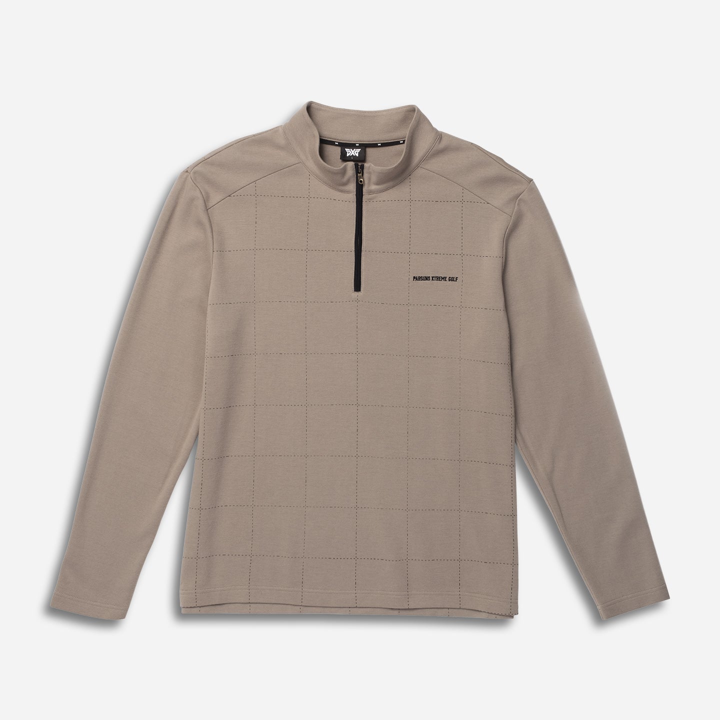 Men's Windowpane 1/4 Zip Pullover