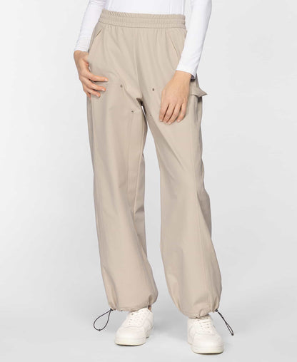 Women's Perforated Logo Wide Leg Trouser