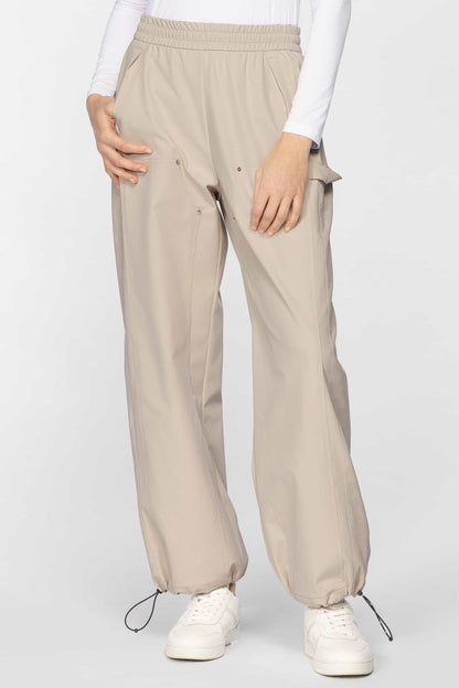 Women's Perforated Logo Wide Leg Trouser