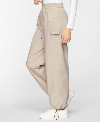 Women's Perforated Logo Wide Leg Trouser
