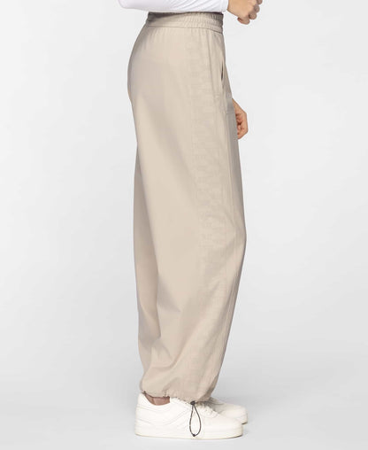 Women's Perforated Logo Wide Leg Trouser