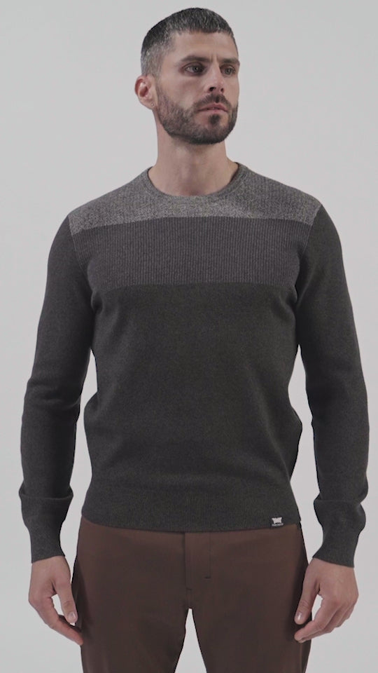 Men's Multi Yarn Mélange Crewneck Sweater – PXG