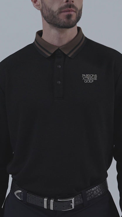 Men's Plush Long Sleeve Polo