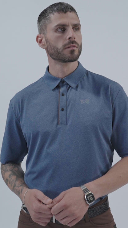 Men's Denim Blue Polo