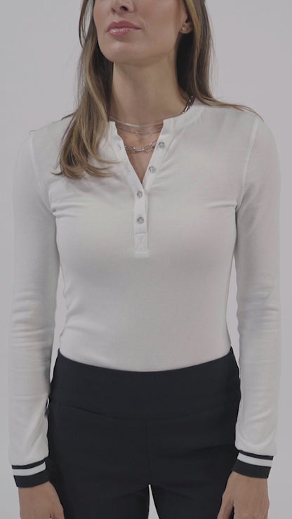 Women's Base Layer Henley Top