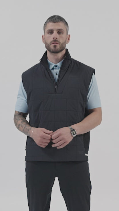 Men's 1/2 Zip Quilted Vest