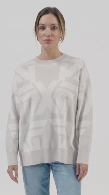 Women's All Over Logo Sweater