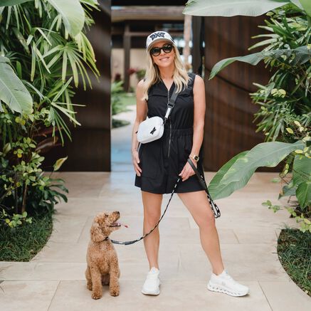 Renee Parsons with dog