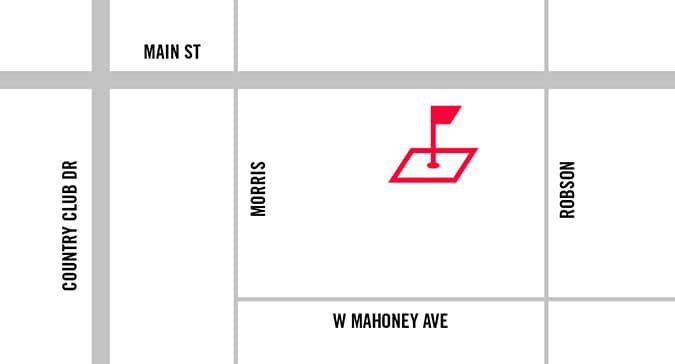 Map of the PXG store location near Main Street and Morris in Mesa, Arizona.