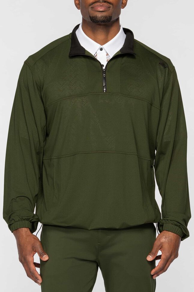 Men's Perforated Jersey 1/4 Zip Pullover