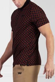 Athletic Fit Harlequin Short Sleeve Polo 