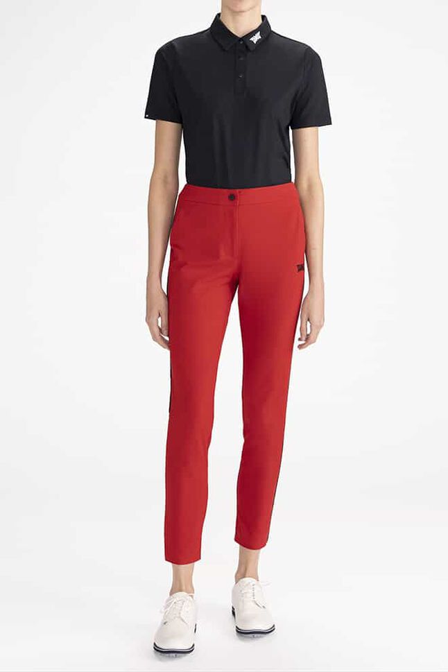 Contrast Piped Pants
