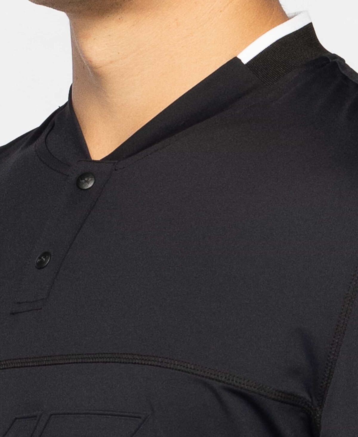 Men's Long Sleeve Wedge Collar Polo 