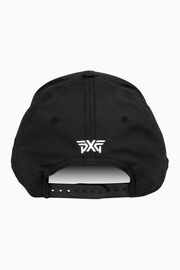 Lightweight Structured Low Crown Curved Bill Cap Black