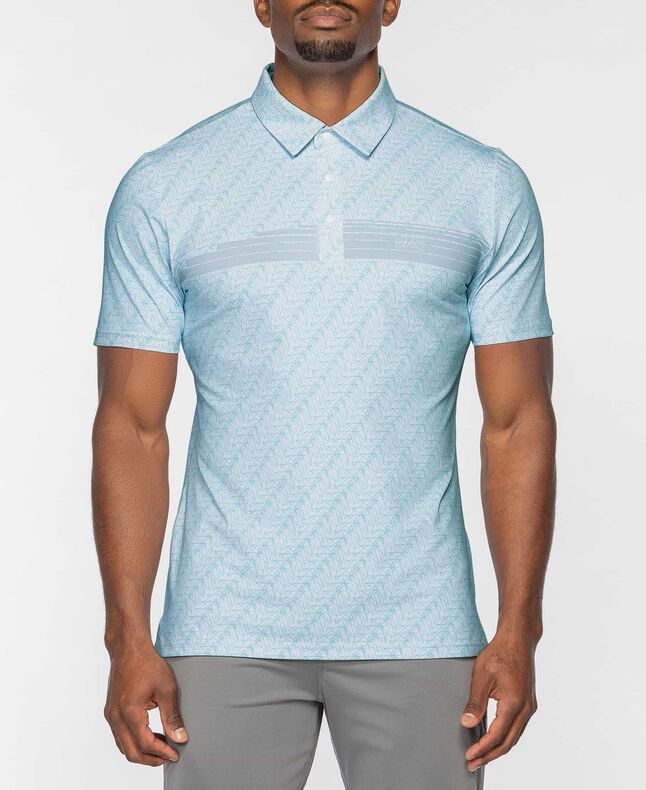 Men's Athletic Fit Galaxy Print Polo