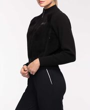 Full-Zip Plush Knitted High-Waisted Jacket 