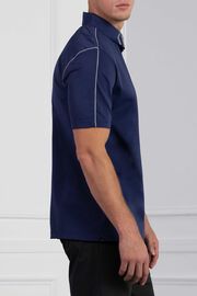 Comfort Fit Fineline Polo Navy