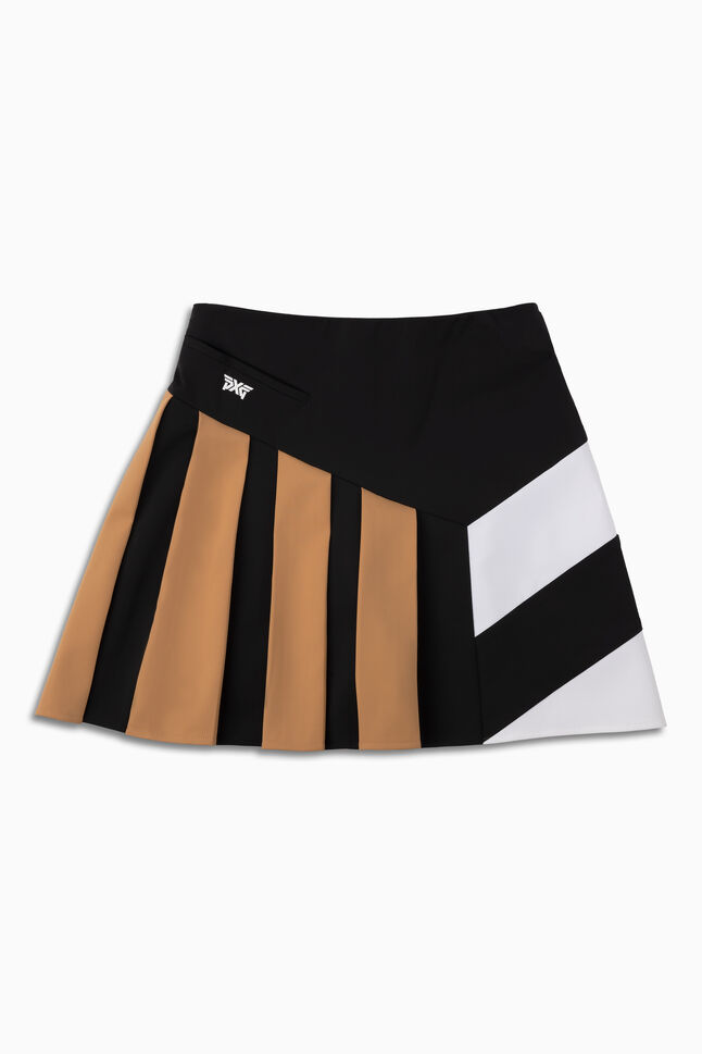 Women's Broken Stripe Pleated Skirt