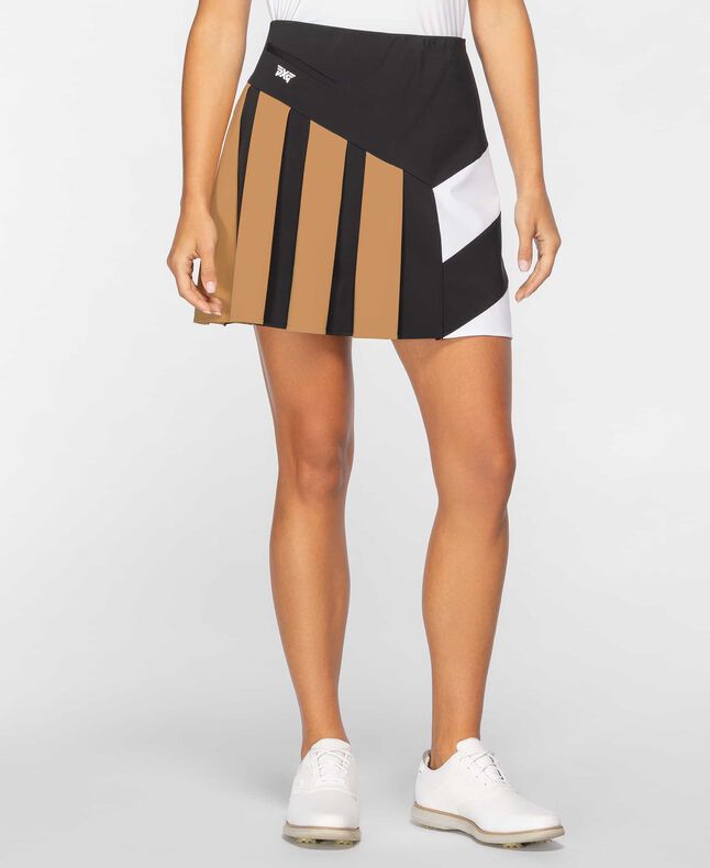 Women's Broken Stripe Pleated Skirt