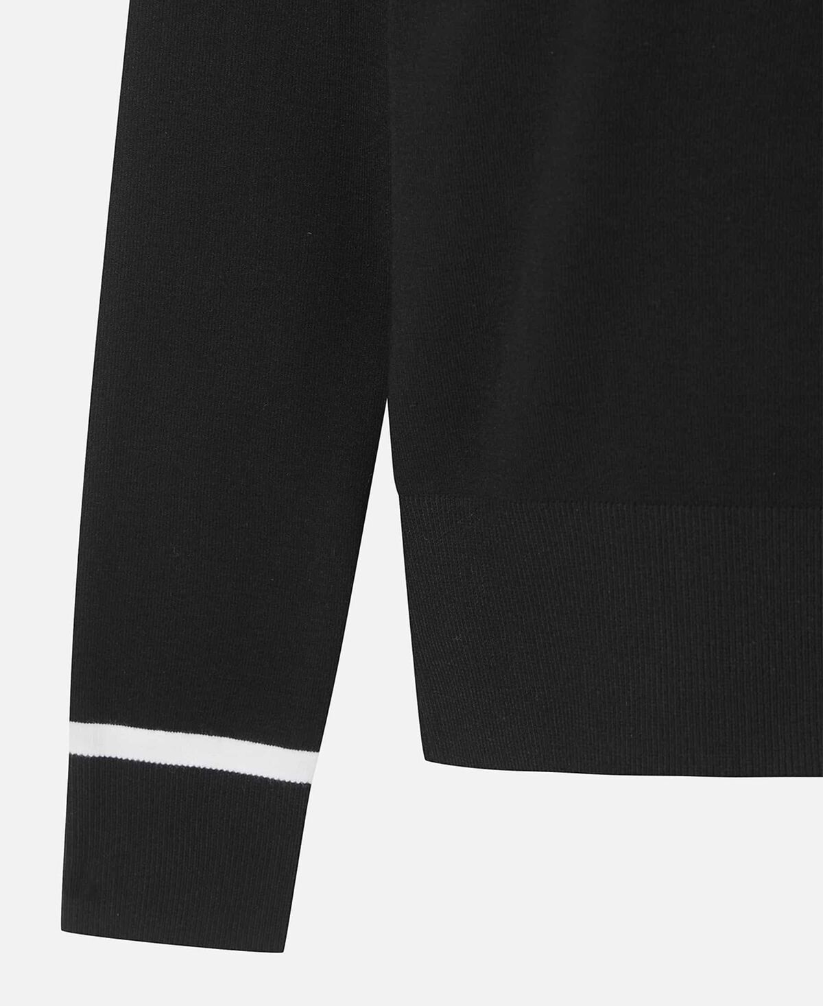 FAカラーネックセーター - ブラック 