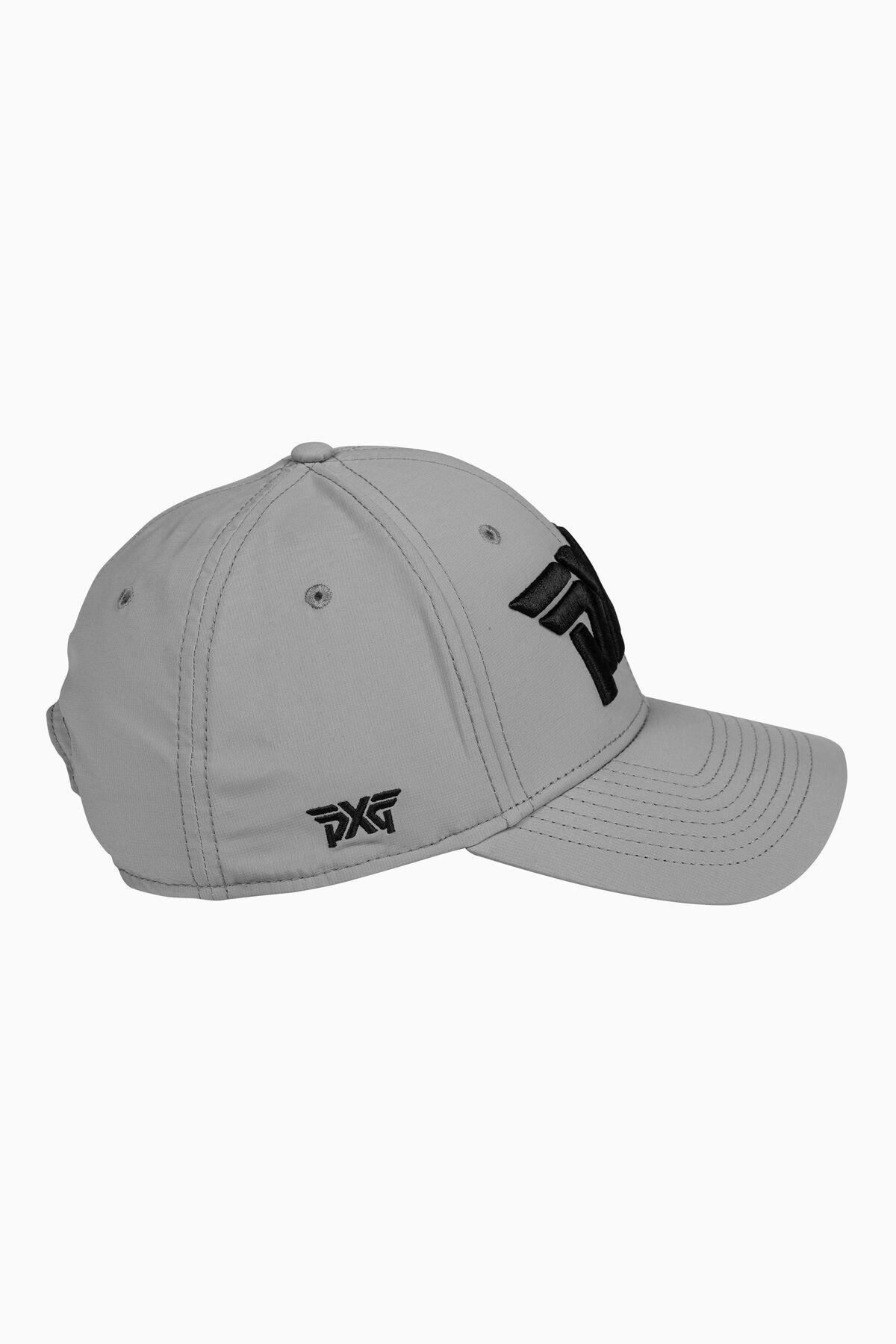 Lightweight Structured Low Crown Curved Bill Cap Gray