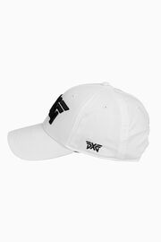 Lightweight Structured Low Crown Curved Bill Cap White