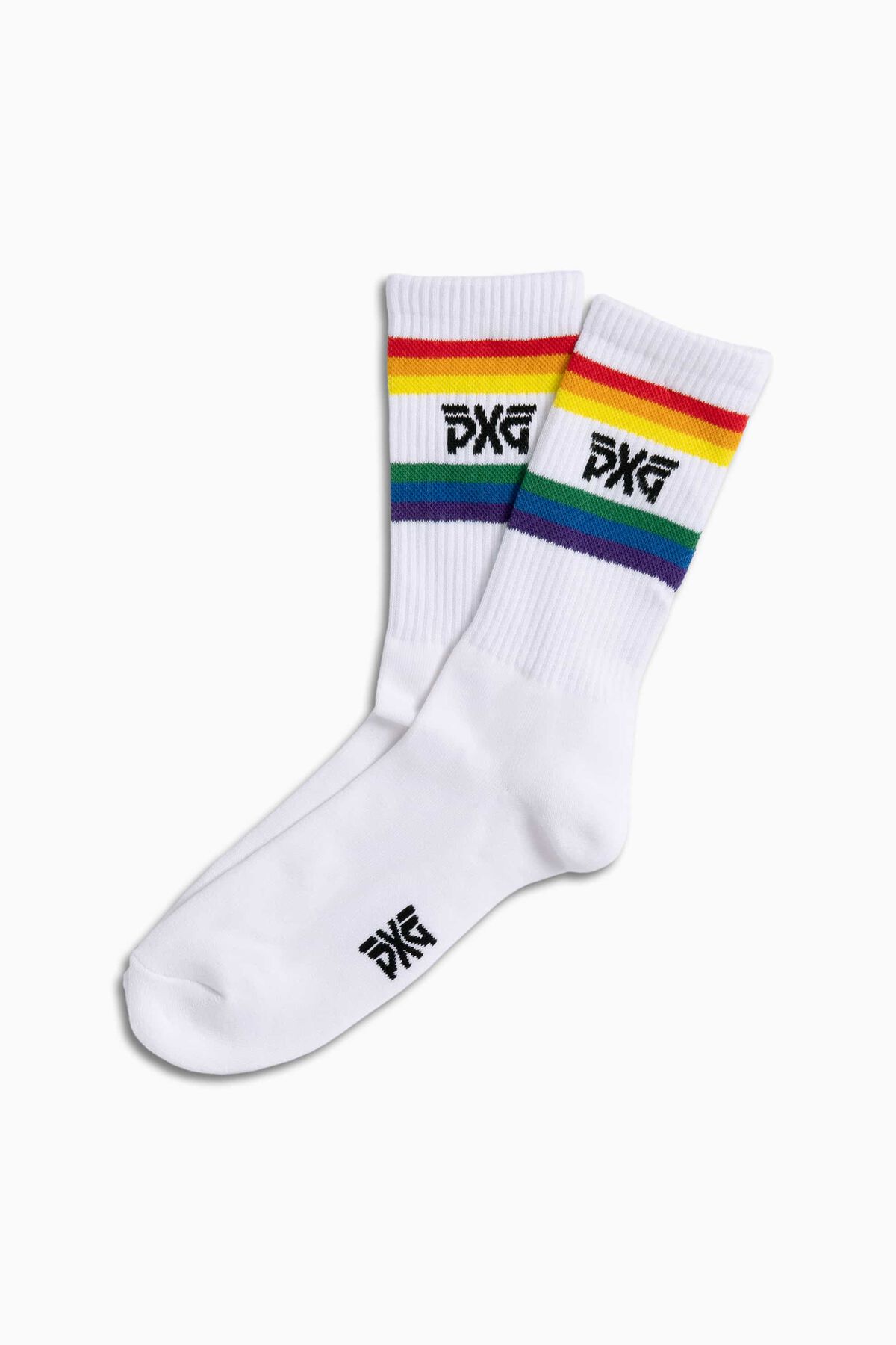 Men's Pride Crew Socks White