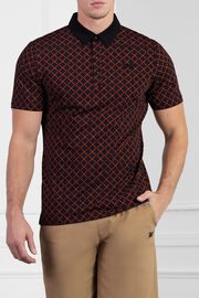 Athletic Fit Harlequin Short Sleeve Polo 