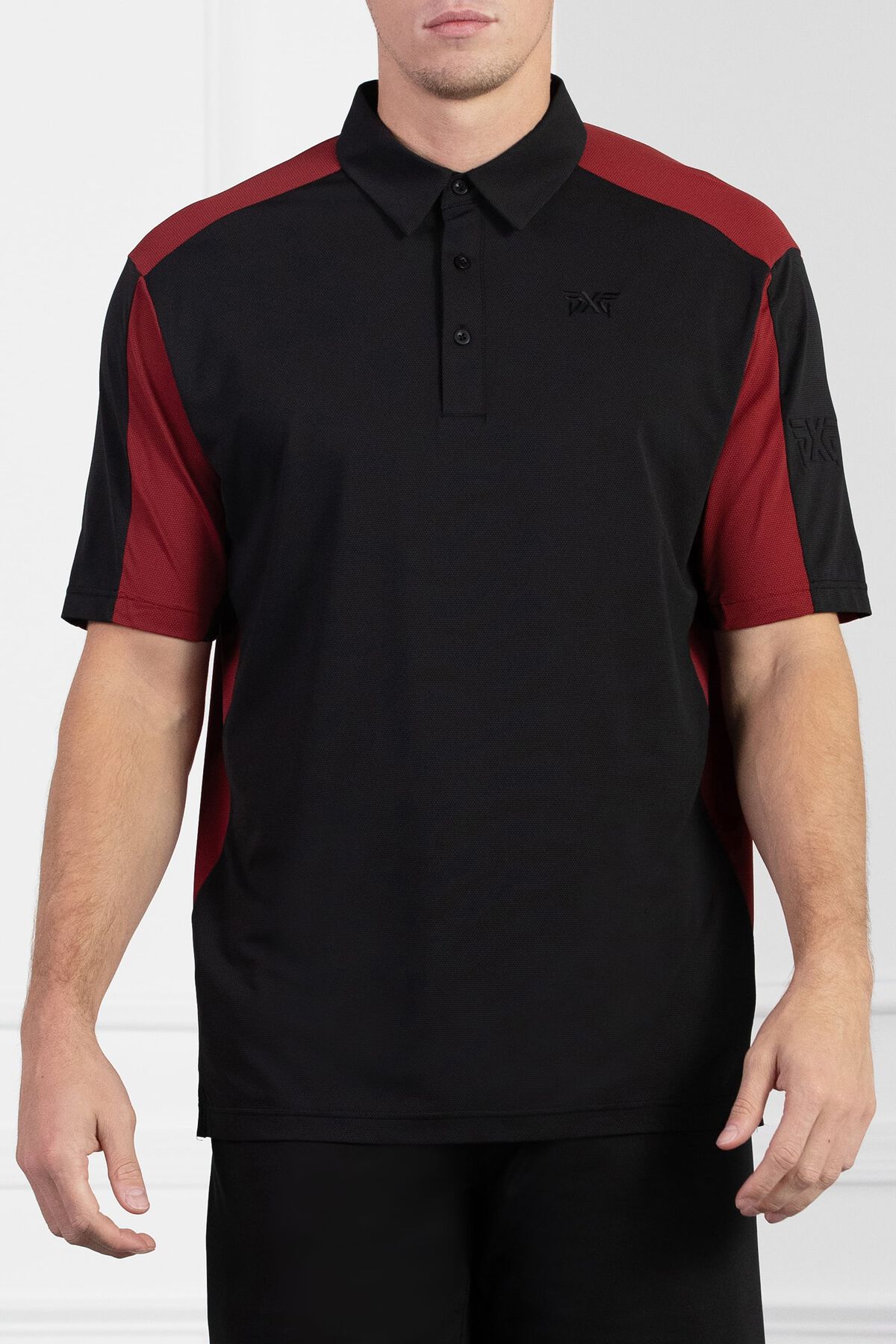 Comfort Fit Short Sleeve Checker Panel Polo 