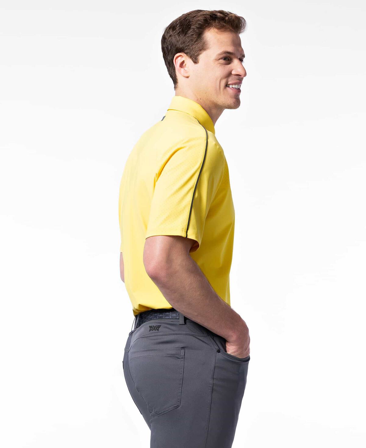 Comfort Fit Bonded Chest Stripe Polo 