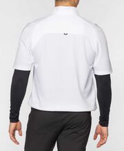 Men's 1/4 Zip Short Sleeve Anorak - White - Large 