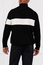 White Stripe 1/4-Zip Sweater 