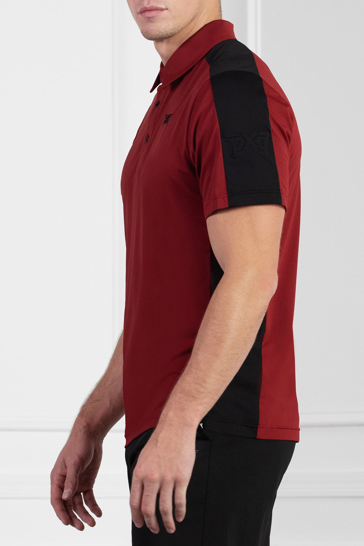 Athletic Fit Short Sleeve Side Block Polo 
