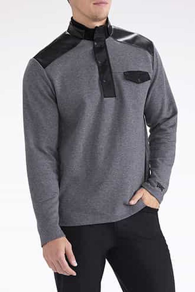 Quilted Jersey 1/4-Zip Pullover