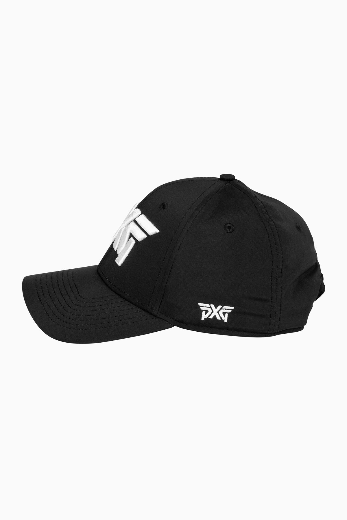 Lightweight Structured Low Crown Curved Bill Cap Black