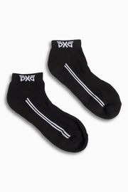 Women's Jacquard Logo Ankle Socks Black
