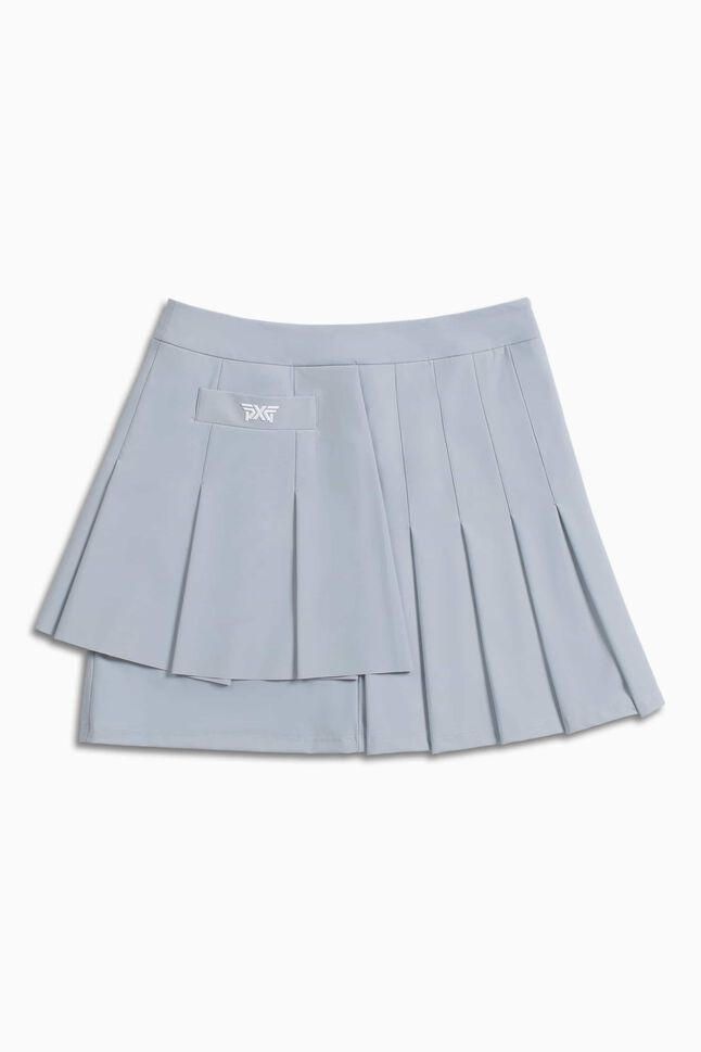 Pleated Side Pocket Skirt