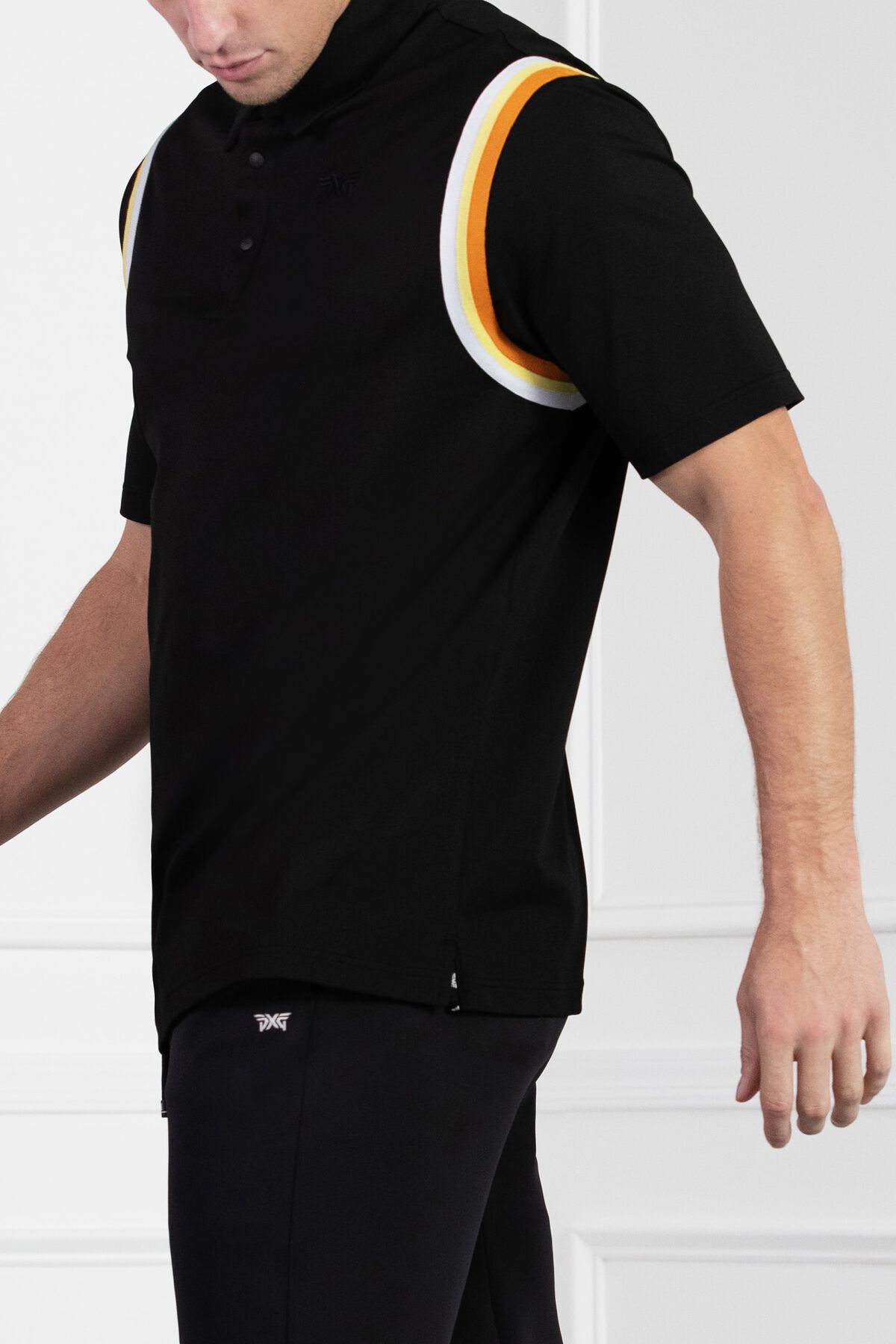 Comfort Fit Short Sleeve Banded Polo Black