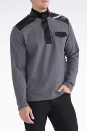 Quilted Jersey 1/4-Zip Pullover 