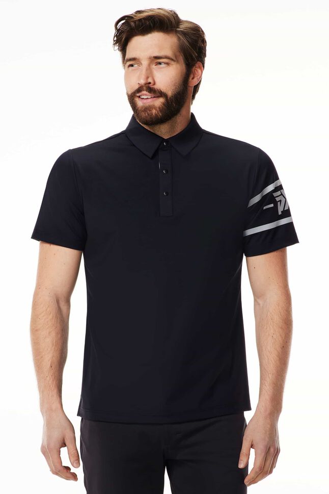Athletic Fit Racer Polo