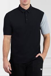 Comfort Fit Short Sleeve Colorblock Sleeve Polo 