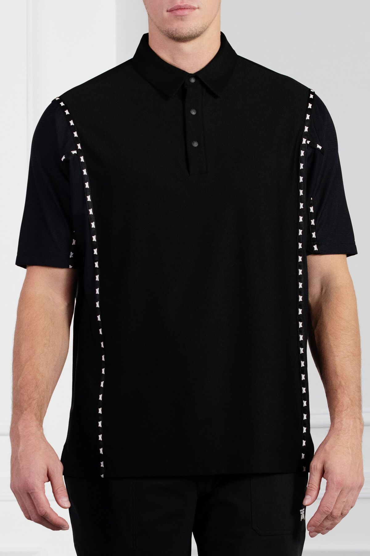 Comfort Fit Paneled Short Sleeve Polo 