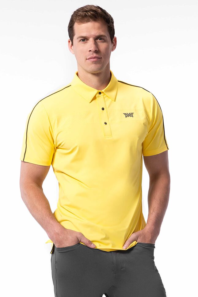 Athletic Fit Bonded Chest Stripe Polo