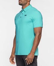 Men's Athletic Fit Perforated Panel Polo 
