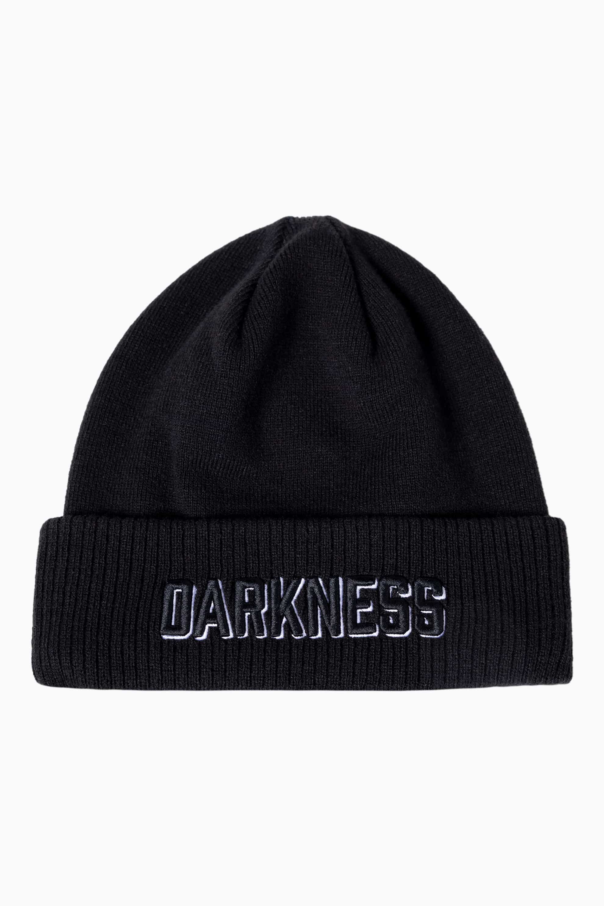 Buy Darkness Text Rib Knit Beanie | PXG